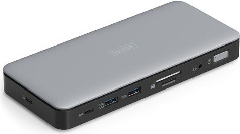 DIGITUS - Dockingstation - USB-C - 2 x HDMI, DP - 1GbE - 150 Watt (DA-70917) von Digitus
