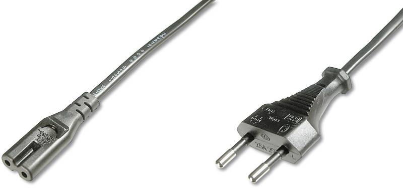 DIGITUS Europäisches Netzanschlusskabel C7 1,8m, schwarz von Digitus