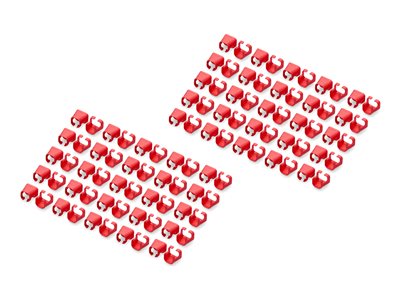 DIGITUS Farbclips für Patchkabel RJ45 100 Stück rot von Digitus