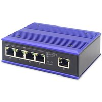 DIGITUS Fast Ethernet Industrieller 4x Port Switch + 1x Uplink Port von Digitus