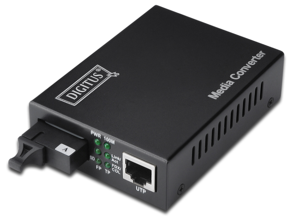 DIGITUS Fast Ethernet Medienkonverter, RJ45 / SC von Digitus