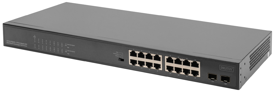 DIGITUS Full Gigabit Ethernet Switch, 16-Port von Digitus