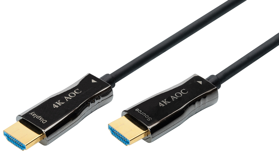 DIGITUS HDMI AOC Hybrid Glasfaser-Anschlusskabel, 20 m von Digitus