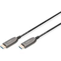 DIGITUS HDMI AOC Hybrid Glasfaser Anschlusskabel, Typ A M/M, 10m von Digitus