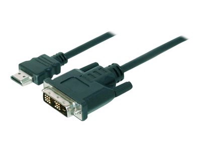 DIGITUS HDMI-Adapterkabel HDMI->DVI Full-HD 2m schwarz DIGITUS HDMI-Adapterkabel HDMI->DVI Full-HD 2m schwarz von Digitus