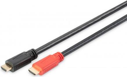 DIGITUS - Highspeed - HDMI-Kabel mit Ethernet - HDMI männlich bis HDMI männlich - 10 m - Doppelisolierung - Schwarz - aktiv, unterstützt 4K 30 Hz (3840 x 2160) von Digitus