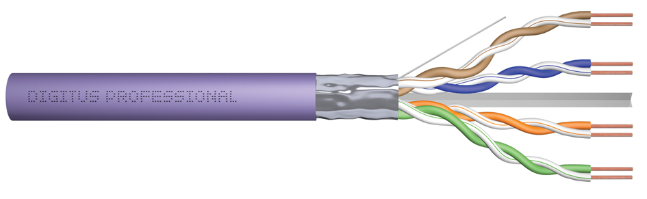 DIGITUS Installationskabel Kat.6, F/UTP, 305 m, simplex, Dca von Digitus