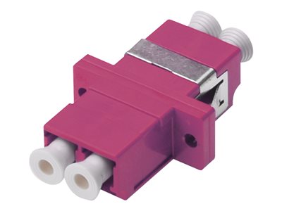 DIGITUS LWL Kupplung LC -> LC Duplex Coupler, OM4, Pink von Digitus