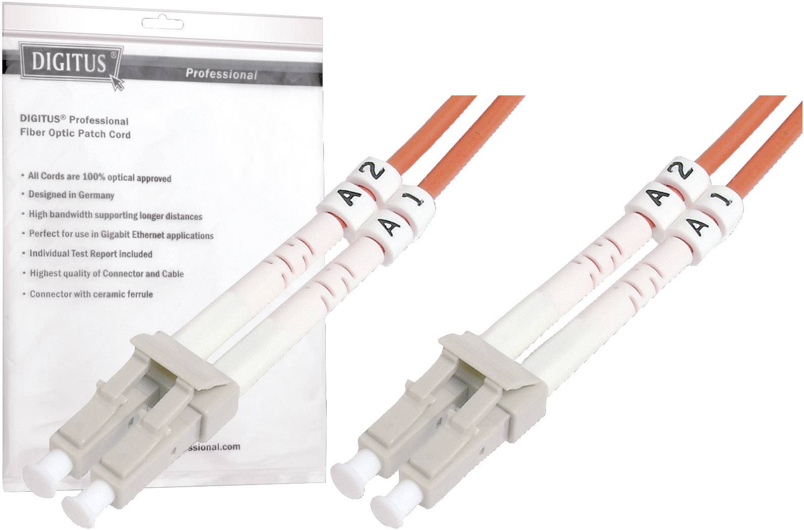 DIGITUS LWL Patchkabel LC -> LC 2.00m Multimode Duplex OM3 DIGITUS LWL Patchkabel LC -> LC 2.00m Multimode Duplex OM3 von Digitus