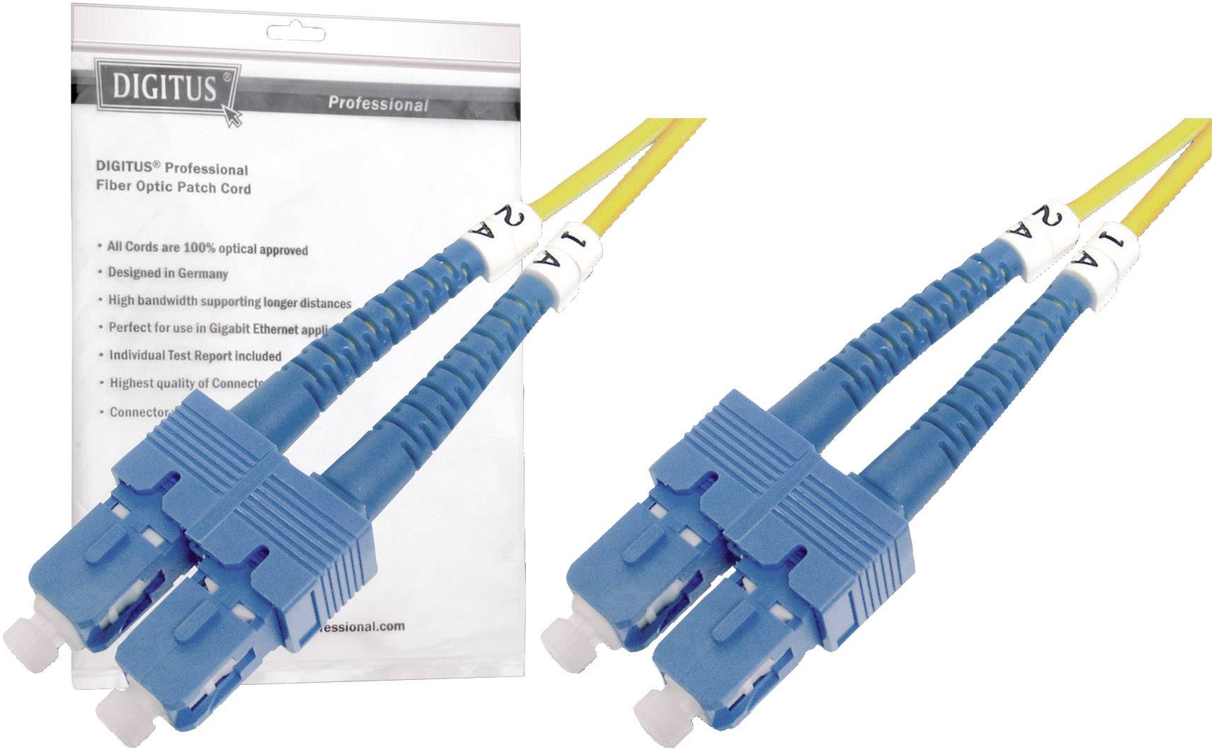 DIGITUS LWL Patchkabel SC -> SC 2.00m Singlemode Duplex OS2 DIGITUS LWL Patchkabel SC -> SC 2.00m Singlemode Duplex OS2 von Digitus