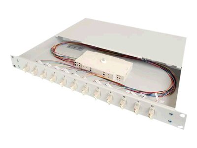 DIGITUS LWL Spleißbox 1HE bestückt 24x LC DX OM3 grau DIGITUS LWL Spleißbox 1HE bestückt 24x LC DX OM3 grau von Digitus