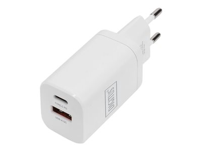 DIGITUS Ladegerät 30W 2 Port 1x USB-A 1x USB-C weiß DIGITUS Ladegerät 30W 2 Port 1x USB-A 1x USB-C weiß von Digitus