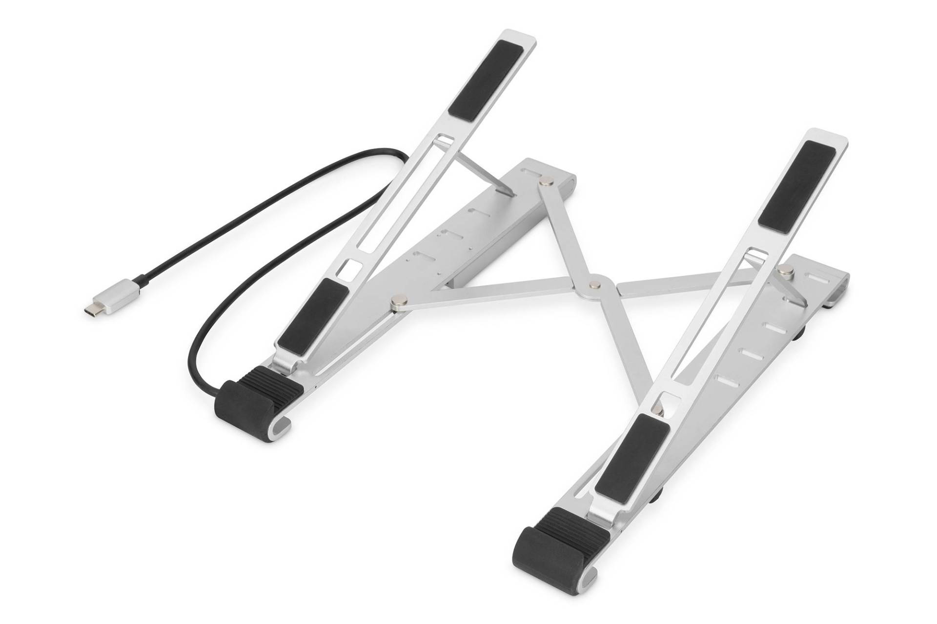 DIGITUS MLS Notebookständer 10-17 USB-C Hub silber DIGITUS MLS Notebookständer 10-17 USB-C Hub silber von Digitus