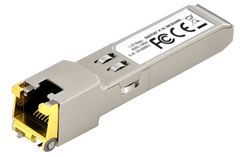 DIGITUS Mini Gbic Transreceiver Modul, SFP, RJ45, 100 m DIGITUS Mini Gbic Transreceiver Modul, SFP, RJ45, 100 m von Digitus