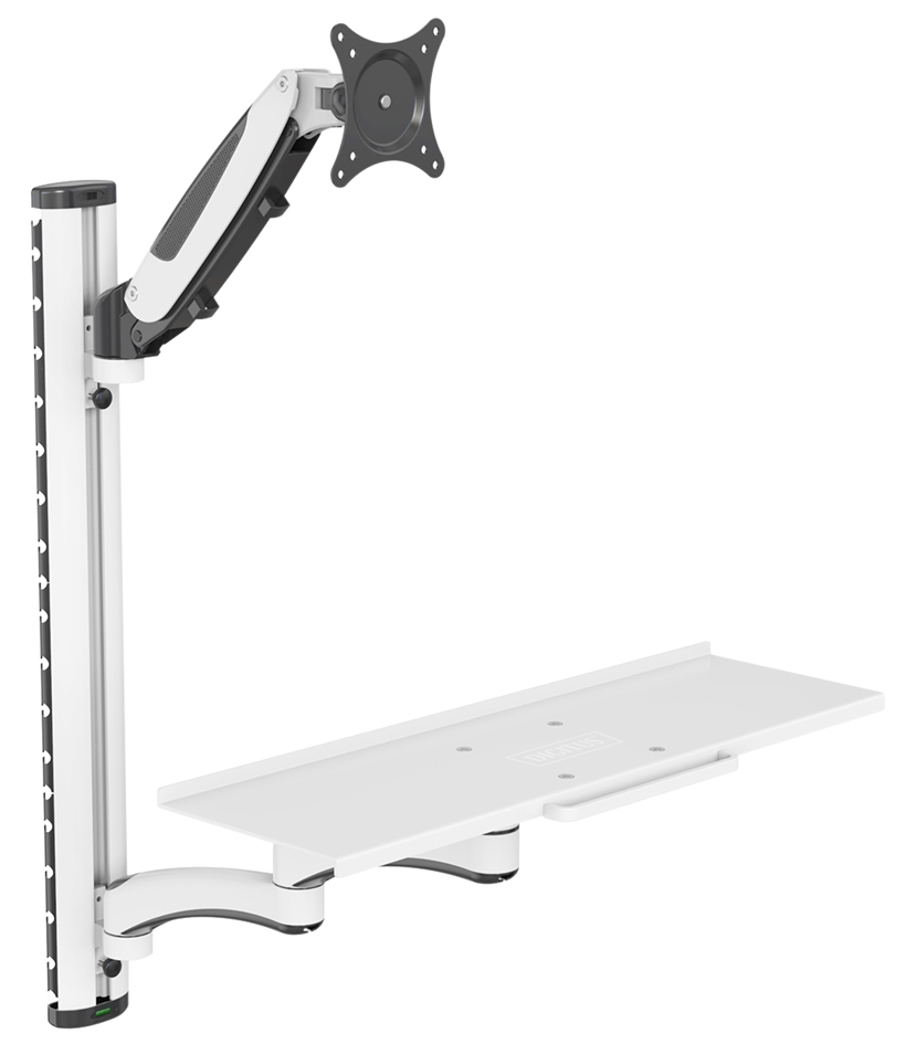 DIGITUS Monitorarm mit Maus- und Tastaturablage, weiß DIGITUS Monitorarm mit Maus- und Tastaturablage, weiß von Digitus