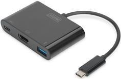 DIGITUS MultiPort - Externer Videoadapter - USB-C 3,1 - HDMI - Schwarz (DA-70855) von Digitus