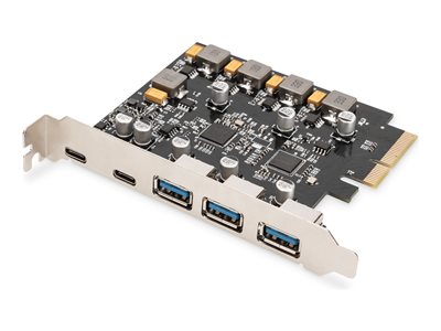 DIGITUS PCI Expr. Card USB 3.1 Gen2, 2x USB-C 3x USB-A DIGITUS PCI Expr. Card USB 3.1 Gen2, 2x USB-C 3x USB-A von Digitus
