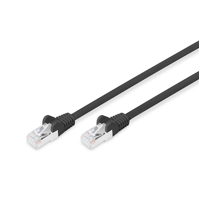 DIGITUS Patchkabel, CAT6, RJ45 St/St, 1.0m, schwarz DIGITUS Patchkabel, CAT6, RJ45 St/St, 1.0m, schwarz von Digitus