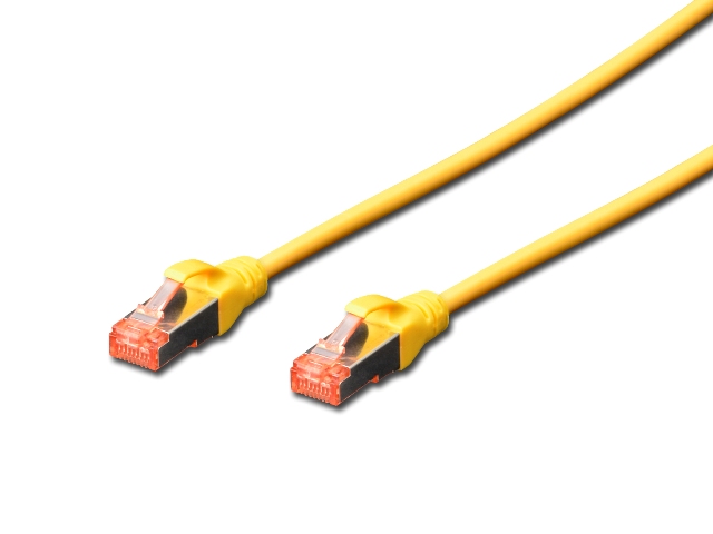 DIGITUS Patchkabel Cat6 S/FTP 2xRJ45 0.5m gelb Hebelschutz Polybeutel DIGITUS Patchkabel Cat6 S/FTP 2xRJ45 0.5m gelb Hebelschutz Polybeutel von Digitus