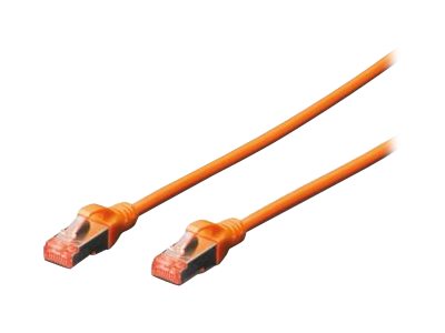 DIGITUS Patchkabel Cat6 S/FTP 2xRJ45 0.5m oran Hebelschuzu Polybeutel DIGITUS Patchkabel Cat6 S/FTP 2xRJ45 0.5m oran Hebelschuzu Polybeutel von Digitus