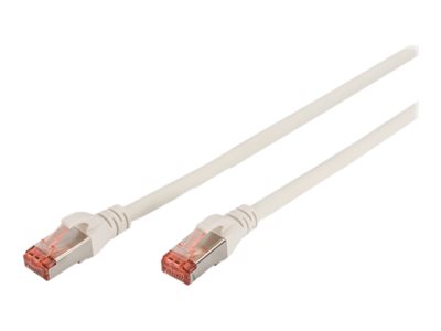 DIGITUS Patchkabel Cat6 S/FTP 2xRJ45 0.5m weiß Hebelschutz DIGITUS Patchkabel Cat6 S/FTP 2xRJ45 0.5m weiß Hebelschutz von Digitus