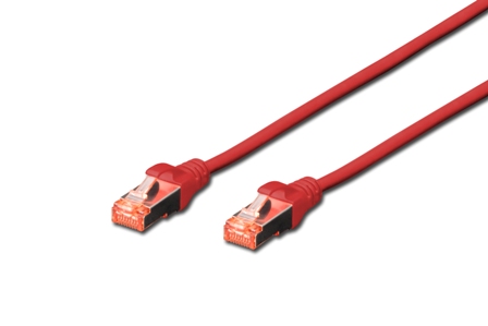 DIGITUS Patchkabel Cat6 S/FTP 2xRJ45 2.0m rot Hebelschutz Polybeutel DIGITUS Patchkabel Cat6 S/FTP 2xRJ45 2.0m rot Hebelschutz Polybeutel von Digitus