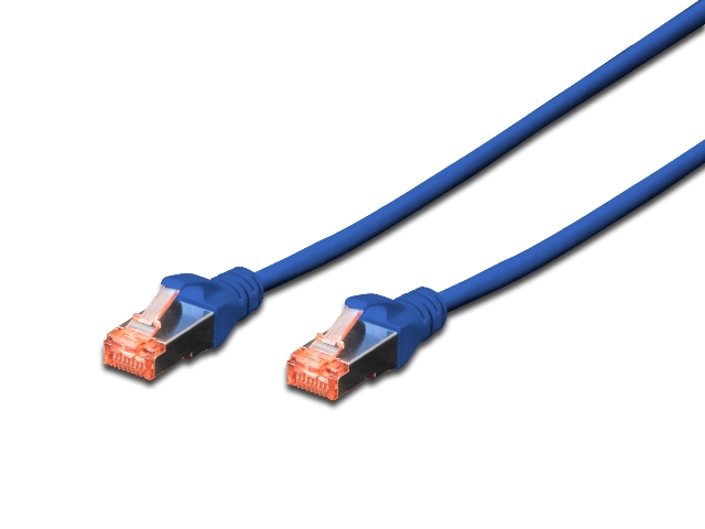 DIGITUS Patchkabel Cat6 S/FTP 2xRJ45 3.0m blau Hebelschutz Polybeutel DIGITUS Patchkabel Cat6 S/FTP 2xRJ45 3.0m blau Hebelschutz Polybeutel von Digitus