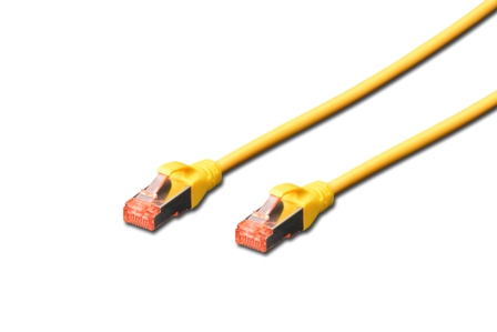 DIGITUS Patchkabel Cat6 S/FTP 2xRJ45 5.0m gelb Hebelschutz Polybeutel DIGITUS Patchkabel Cat6 S/FTP 2xRJ45 5.0m gelb Hebelschutz Polybeutel von Digitus