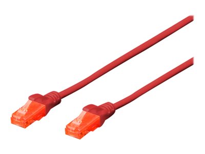 DIGITUS Patchkabel Cat6 U/UTP 2xRJ45 0.5m rot LSZH DIGITUS Patchkabel Cat6 U/UTP 2xRJ45 0.5m rot LSZH von Digitus