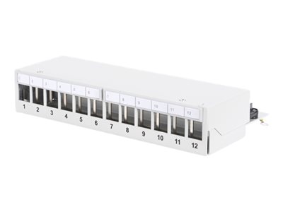 DIGITUS Patchpanel 1HE 12-Port Modular Desktop grau DIGITUS Patchpanel 1HE 12-Port Modular Desktop grau von Digitus