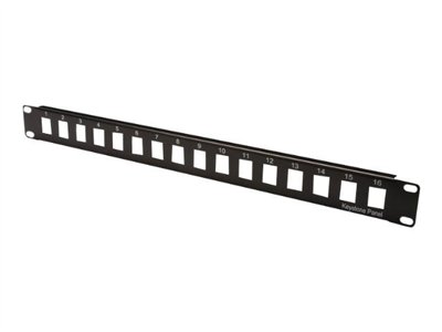 DIGITUS Patchpanel 1HE 16-Port ungeschirmt schwarz DIGITUS Patchpanel 1HE 16-Port ungeschirmt schwarz von Digitus