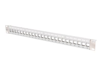 DIGITUS Patchpanel 1HE 24-Port Modular grau transp.-Beschri. DIGITUS Patchpanel 1HE 24-Port Modular grau transp.-Beschri. von Digitus