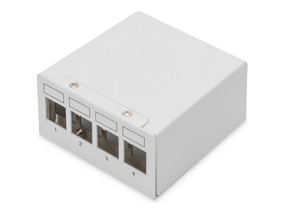 DIGITUS Patchpanel 4-Port Modular Patchpanel weiß DIGITUS Patchpanel 4-Port Modular Patchpanel weiß von Digitus