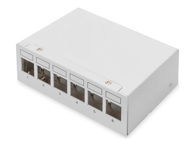 DIGITUS Patchpanel       6-Port  Modular Patchpanel weiß von Digitus