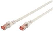 DIGITUS Professional - Patch-Kabel - RJ-45 (M) bis RJ-45 (M) - 5,0m - SFTP, PiMF - CAT 6e - IEEE 802,3 - halogenfrei, geformt, ohne Haken - weiß (Packung mit 10) (DK-1644-050-WH-10) von Digitus