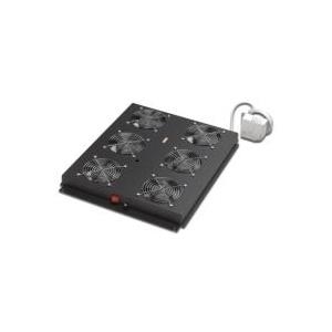 DIGITUS Professional Unique DN-19 FAN-6-SRV-B - Rack-Lüftereinsatz mit Thermostat (6 Lüfter) - Schwarz, RAL 9005 - 48,3 cm (19) (DN-19 FAN-6-SRV-B) von Digitus