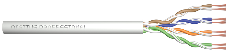 DIGITUS Roh-Patchkabel Kat. 5e, U/UTP, 305 m, grau DIGITUS Roh-Patchkabel Kat. 5e, U/UTP, 305 m, grau von Digitus