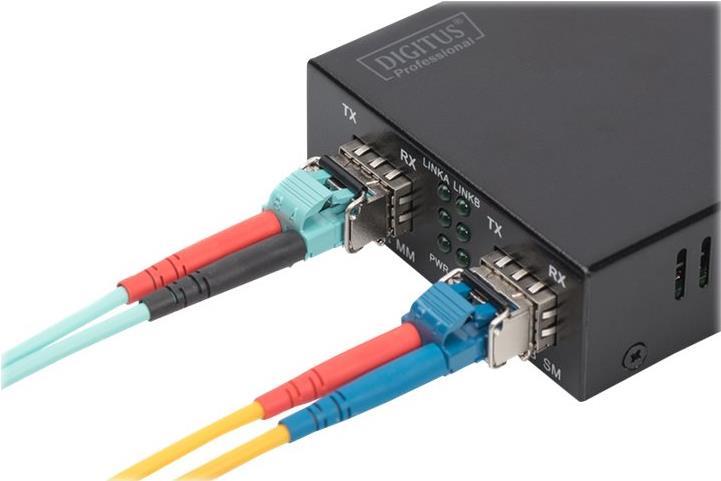 DIGITUS - SFP (Mini-GBIC)-Transceiver-Modul - GigE - 1000Base-SX - SFP (mini-GBIC) / LC Multi-Mode - bis zu 550 m - 850 nm von Digitus