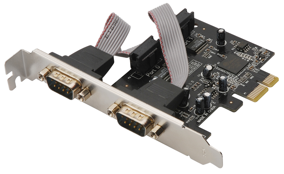 DIGITUS Serielle 16C950 PCI Express Karte, 2 Port von Digitus