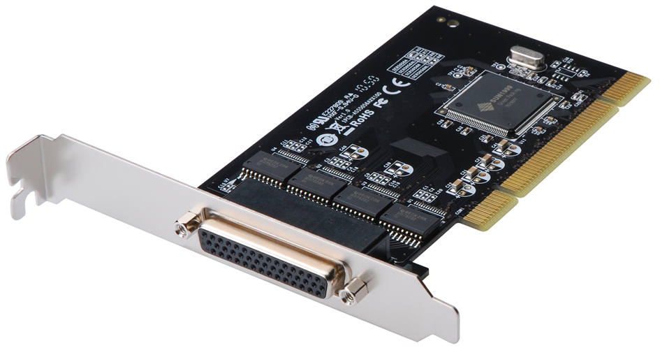 DIGITUS Serielle RS-232 PCI Karte, 4 Port von Digitus