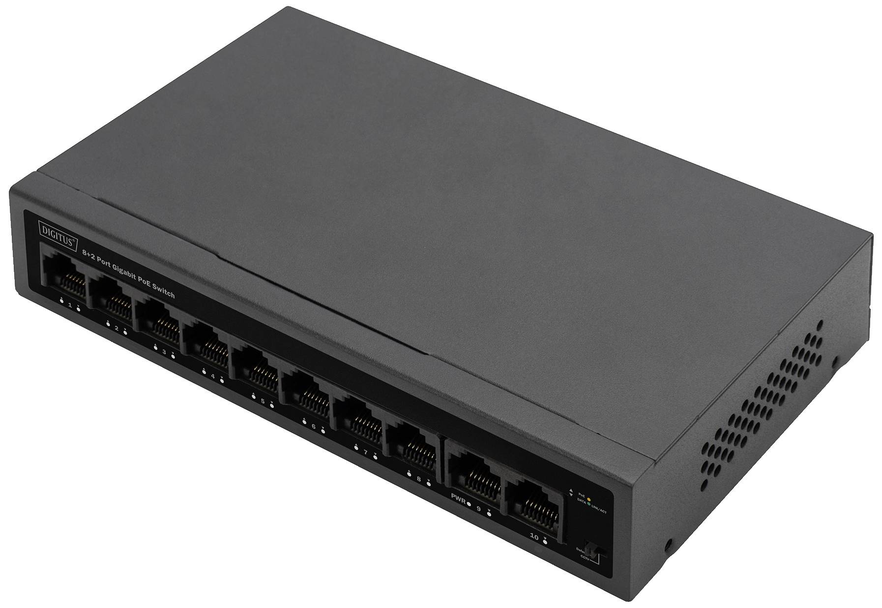 DIGITUS Switch 8+2Port 10/100 30W GE PoE Unmanaged schwarz DIGITUS Switch 8+2Port 10/100 30W GE PoE Unmanaged schwarz von Digitus