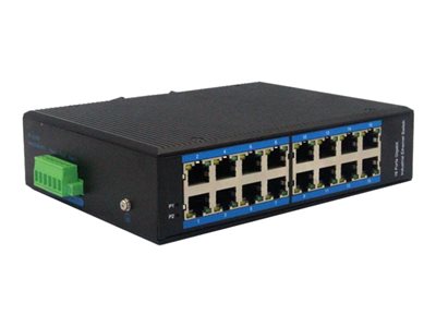 DIGITUS Switch Ind. 16-Port Gigabit Unmanaged blau DIGITUS Switch Ind. 16-Port Gigabit Unmanaged blau von Digitus