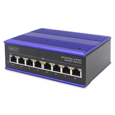 DIGITUS TX Ethernet Gigabit Industrieller 8x Port Switch von Digitus