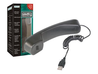 DIGITUS Telefonhörer USB-A, für Skype, Kabel 1.8-1.9m DIGITUS Telefonhörer USB-A, für Skype, Kabel 1.8-1.9m von Digitus
