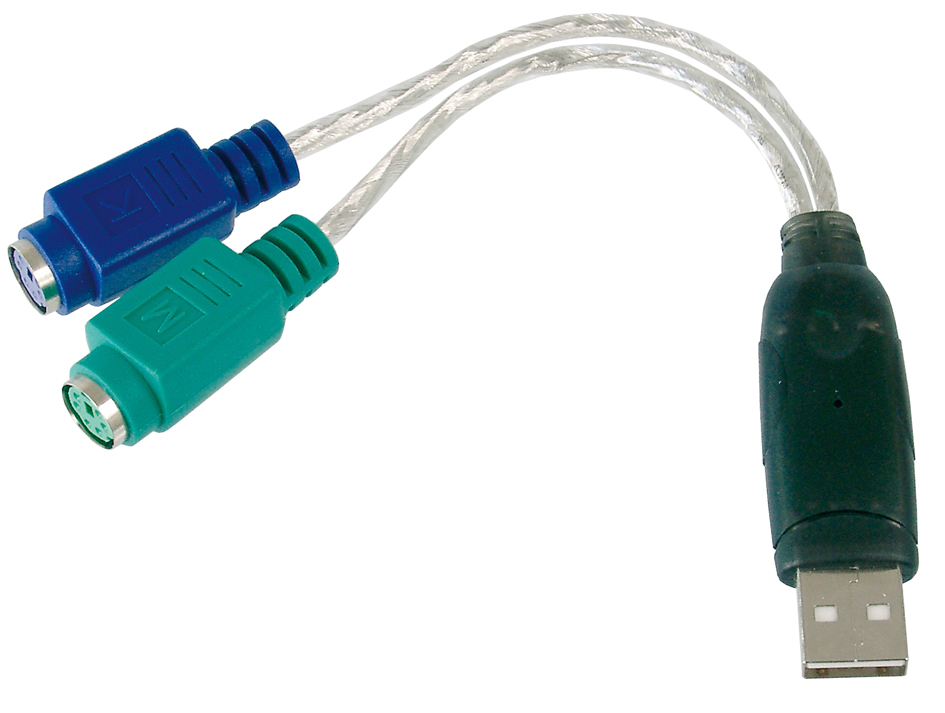 DIGITUS USB 1.1 - 2 x PS/2 Adapterkabel, 180 mm von Digitus