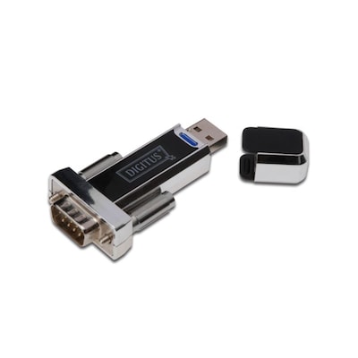 DIGITUS USB 1.1 Adapter USB-A zu Seriell St./St. schwarz von Digitus