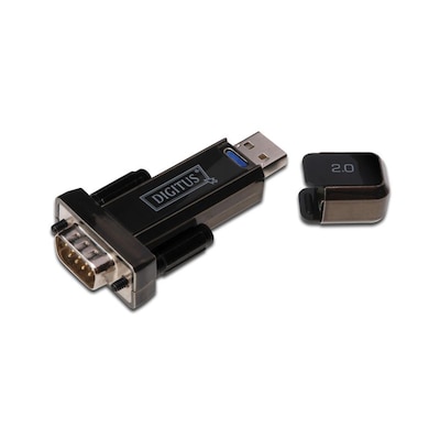 DIGITUS USB 2.0 Adapter USB-A zu Seriell St./St. schwarz von Digitus