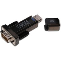 DIGITUS USB 2.0 Adapter USB-A zu Seriell St./St. schwarz von Digitus