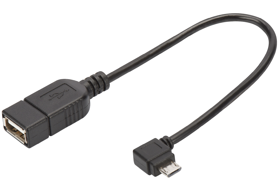 DIGITUS USB 2.0 Adapterkabel, Micro USB-B - USB-A, 0,15 m von Digitus