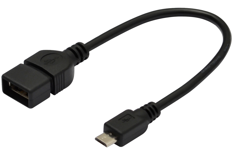 DIGITUS USB 2.0 Adapterkabel, Micro USB-B - USB-A, 0,2 m von Digitus